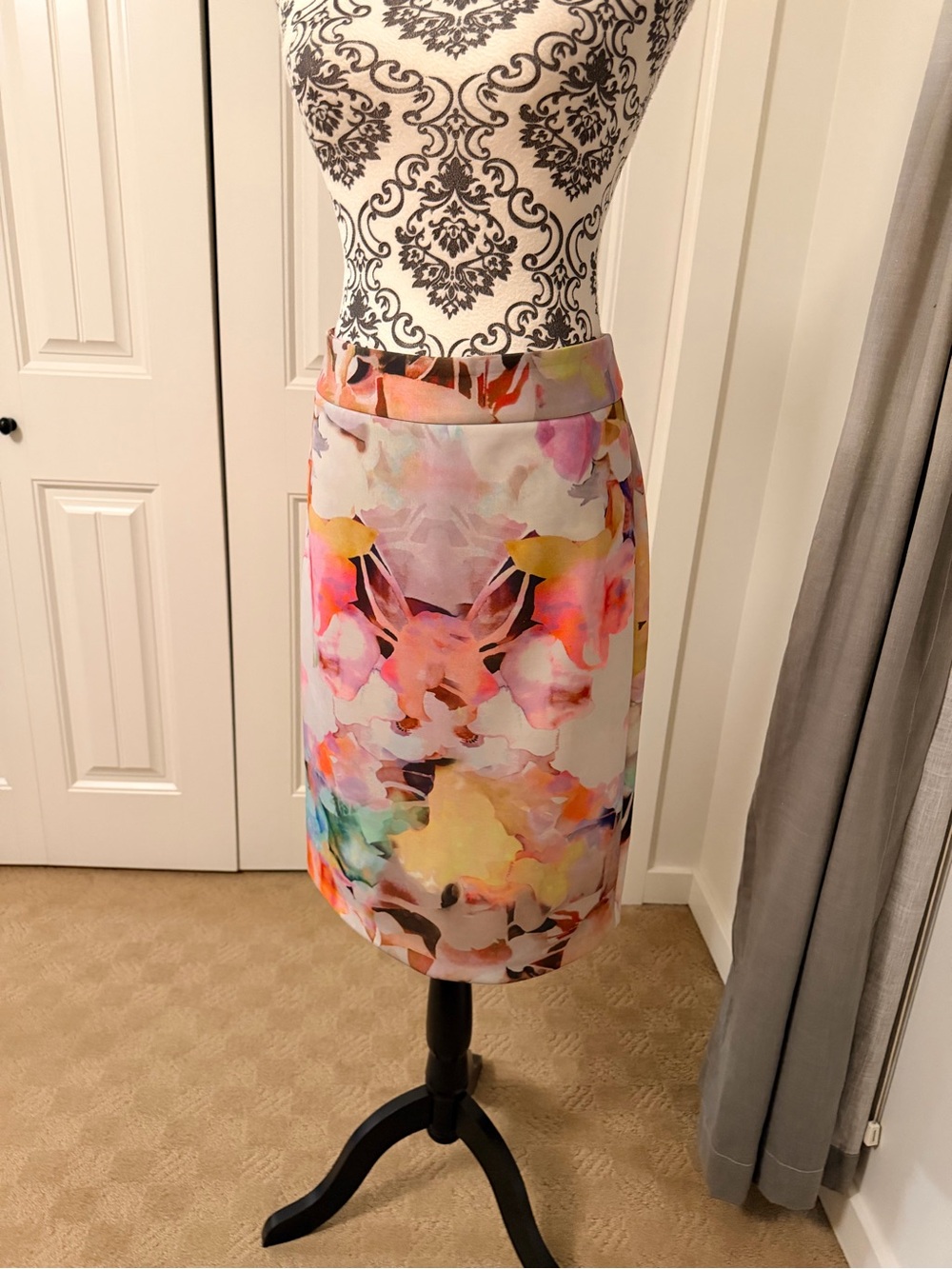 Ted Baker Electric Daydream Floral Scuba Pencil Skirt